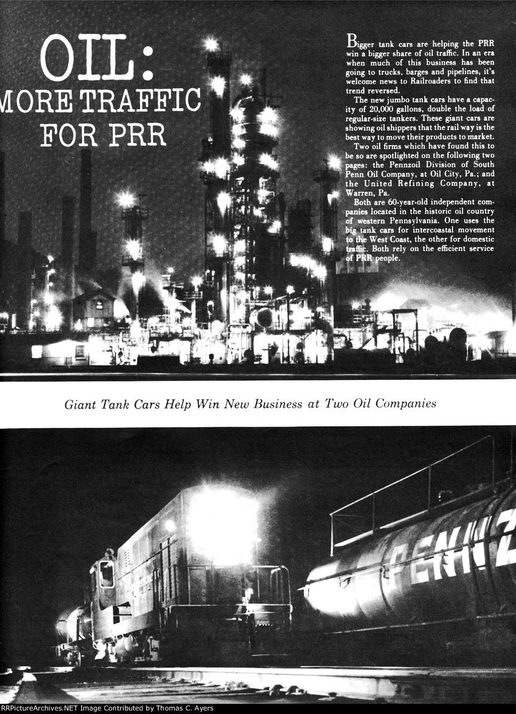 "Oil: More Traffic For PRR," Page 9, 1962